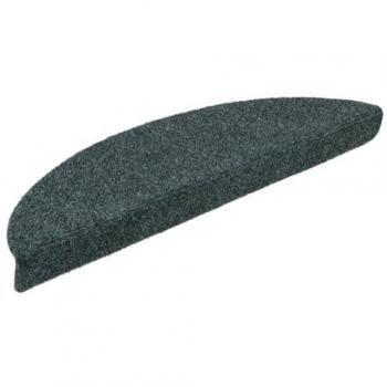Alfombrilla de escalera autoadhesiva 5 uds 56x17x3 cm verde