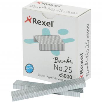 Rexel No.25 Staples 25/4mm Box5000 X Carton of 20 : R05025