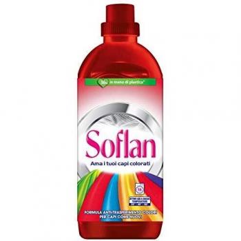 SOFLAN LIQUIDO CAPI DELICATI 15 LAVAGGI 900ML.CAPI COLORATI