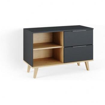 Mueble Bajo de TV Nautica en Antracita 90×61 cm (Vicco)