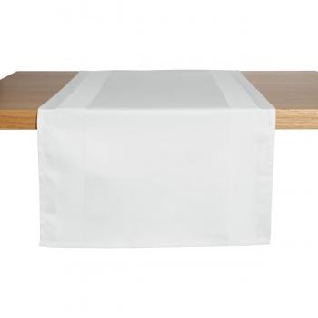 Camino de mesa rectangular ERWIN M. 40x130 cm Blanco 2 unidades