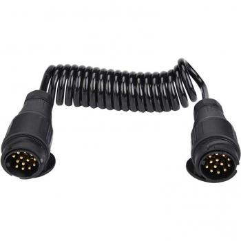 Car Trailer 13 Pin Connector Adapter with Spring Cable