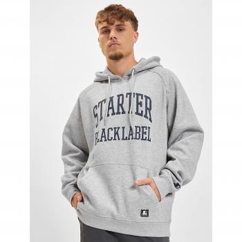 Starter Raglan Mikina Černá Nálepka Heather Grey
