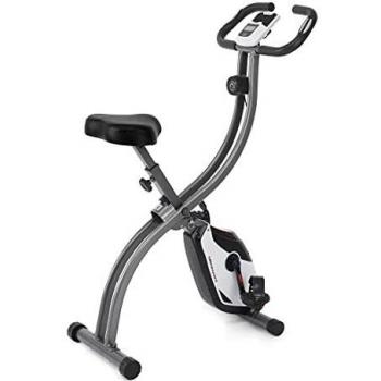 Ultrasport Vélo d’appartement F‑Bike, appareil d’entraînement numérique, pliable, noir-gris