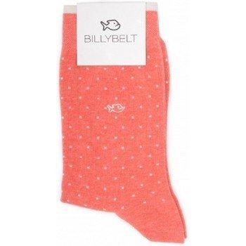 Coton corail Billy Belt : chaussettes homme couleur orange carré