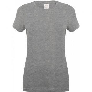 SF Womens 16 UK Grey Heather Stretch T-Shirt (Feel Good)