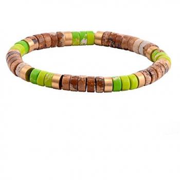 Bracelet Heishi Multicolore Jaspe Paysage