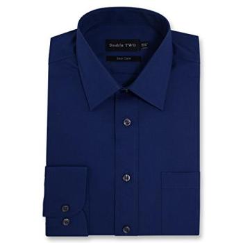 Classic Navy Long Sleeve Shirt by Double Two – 21”