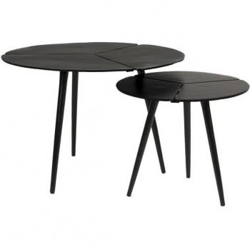 Sidobordsset Kourdeboer – svart, 2 st