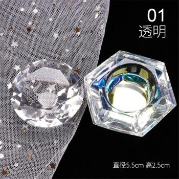 Bunte Acryl-Gläser Set mit Diamantdeckel