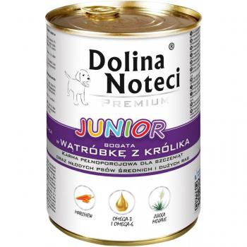 Alimento Húmedo Dolina Noteci Premium Junior con Hígado de Conejo 400 g