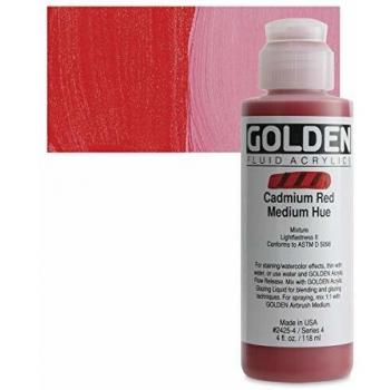 Gold Cadmium Red Medium Hue Acrylic 4 oz