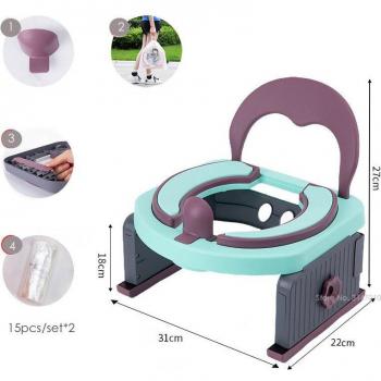 Baño Móvil 3‑en‑1: Orinal, Asiento y Transporte