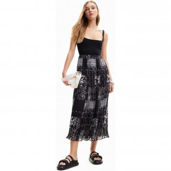 Desigual Vestido Midi Combinado
