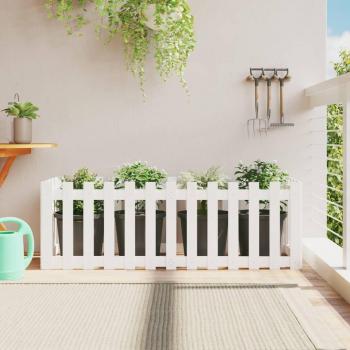 Outdoor Garden Bed with Fence