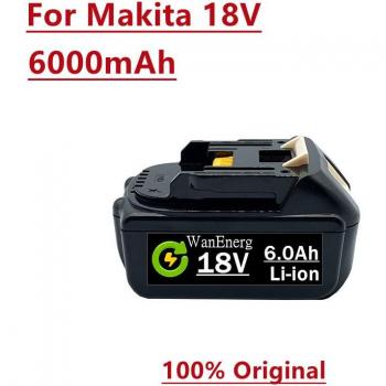 Batterie de remplacement 18V 6000mAh Li-ion pour outils Makita avec indicateur LED