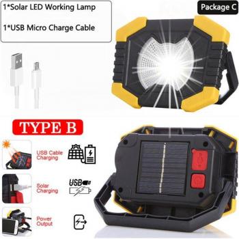 150W Rechargeable LED Spotlight 8000lm for Outdoor Camping