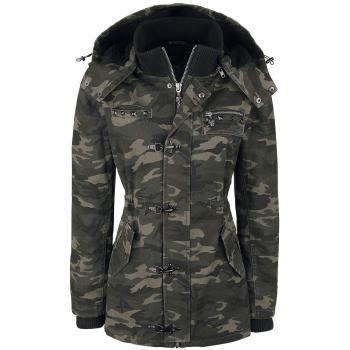 Rock Rebel by EMP She Rules Winterjacke camouflage
