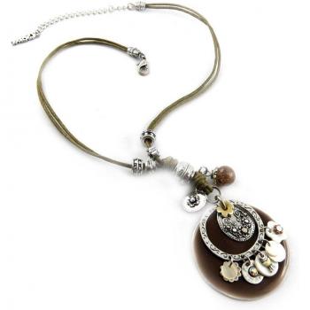 'Il Etait Une Fois' bruine ketting van Les Trésors De Lily