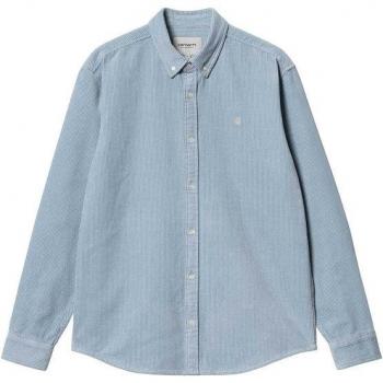 Carhartt WIP Long Sleeve Madison Cord Uomo Blu M
