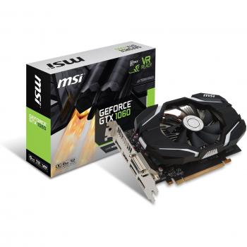 MSI NVIDIA GTX 1060 6GB OC 8000 MHz – GDDR5 – 192‑bit Memory – Black