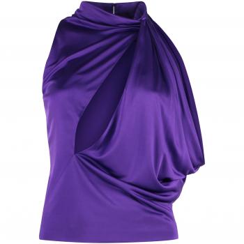 Versace Halterneck Satin Top for Women