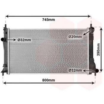 Radiateur d’Échappement Moto Mazda 5 (Partie VAN WEZEL 27002249)