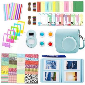 Pack d'accessoires pour Instax Mini 9/8 avec étui, album, objectif selfie, filtres et cadres