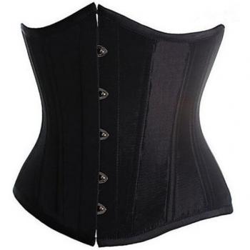 Bustier Satiné à Lacets pour Taille Plus S-6XL