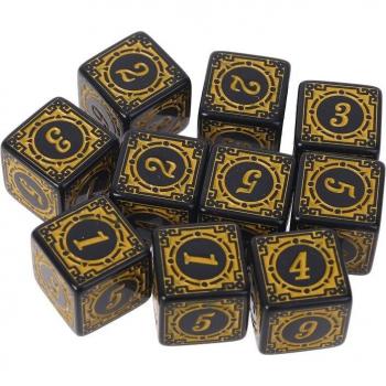10Pcs Square Edged Dice for RPG