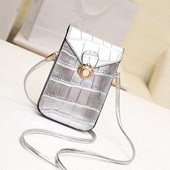 Women’s Silver Crocodile Handbag