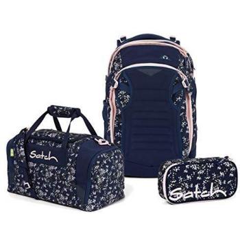 Rucksack‑Packung „Satch Match Bloomy Breeze“ – 3‑teilig