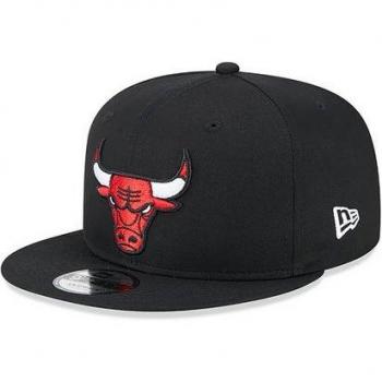 Neue Ära Snapback-Mütze „Chicago Bulls“ – Metallic Arch, 9Fifty, Schwarz