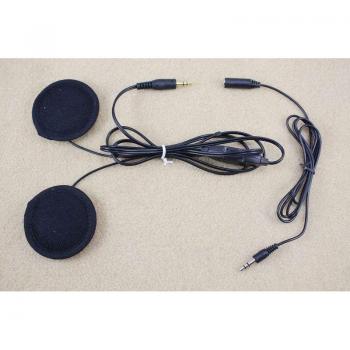 Sistema de altavoces para casco de motocicleta, auriculares Bluetooth para MP3, color negro