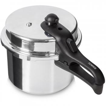 Tower Classic Aluminium Pressure Cooker, 5.5L Silver