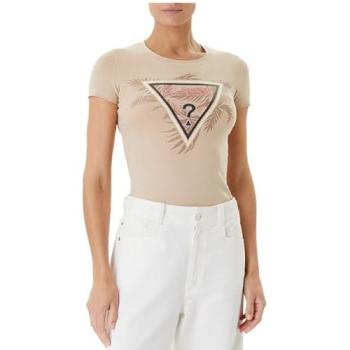 T-shirt Donna Triangolo Logo Beige