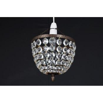 Kiel 8 Pendant Light with Baguette Design in Antique Brass
