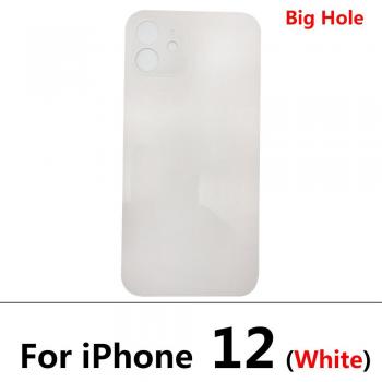 Coque arrière en verre avec grande ouverture pour iPhone 12 Pro, boîtier de batterie