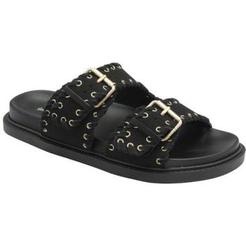 Semelles intérieures Dunlop Noir, sandales à double sangle et boucle