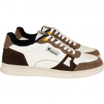 Faguo Commute 1 Baskets en cuir Marron Taille 42