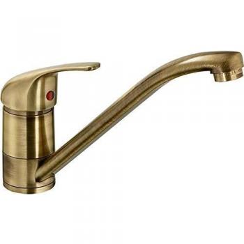 Grifo de cocina nf latón cepillado TILT de Eurosanit