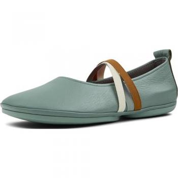 Camper Balerina de Piel Lisa Twin Verde (37)