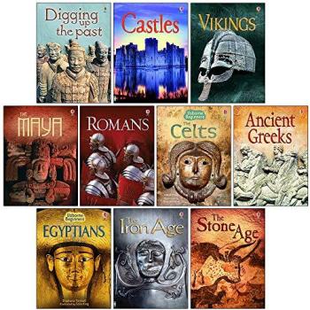 Usborne Beginners History 10 Books Set (Castles, Vikings, Romans, The Celts, & MORE!)