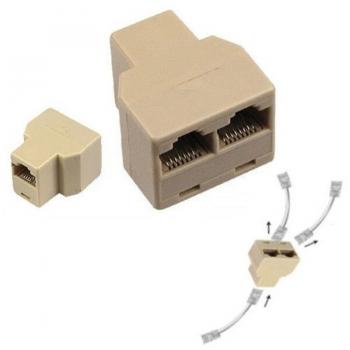Connettore Ethernet Sdoppiatore RJ45 1 a 2 Porte