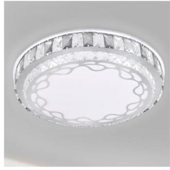 Illuminazione Soffitto 65W Ø50cm LED A Strati – Cristalli Astratti (Luce Fredda) 33904