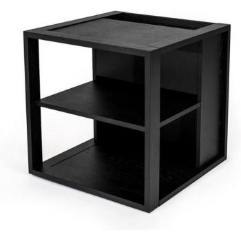 Eichenschnitzer: Woodman Couchtisch Cube – Schwarz, 50 cm³