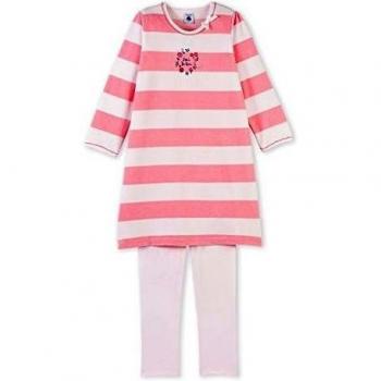 Pijama Petit Bateau Chem.Nuit + Legging para Niños, Rosa