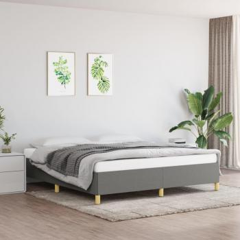 VidaXL Dunkelgraues Bettgestell 160x200 cm aus Stoff