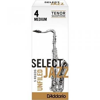 D'Addario Rico Select Jazz Unfiled Tenor Saxophone Reeds (Box of 5)