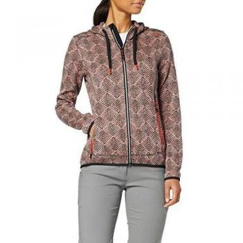 Women's Orange & Gray Cmp 39h0976 Hoodie